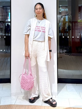 「アイテム（ヘアアクセサリー）」を使った、がままきさん（レディース・167cm・30代）の夏コーディネート