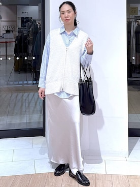 「GLOBAL WORK（グローバルワーク）のアイテム（トップス）」を使った、がままきさん（レディース・167cm）の春コーディネート