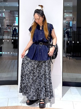 「アイテム（ヘアアクセサリー）」を使った、がままきさん（レディース・167cm・30代）の夏コーディネート