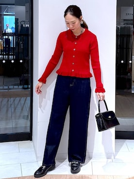 「アイテム（ピアス（両耳用））」を使った、がままきさん（レディース・167cm・30代）の秋コーディネート