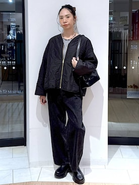 「アイテム（ブルゾン）」を使った、がままきさん（レディース・167cm・30代）の冬コーディネート