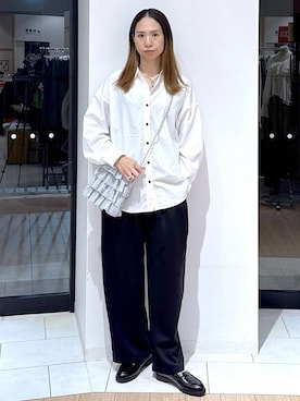 「アイテム（スウェットパンツ）」を使った、がままきさん（レディース・167cm・30代）の秋コーディネート