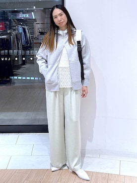 「GLOBAL WORK（グローバルワーク）のアイテム」を使った、がままきさん（レディース・167cm）の冬コーディネート