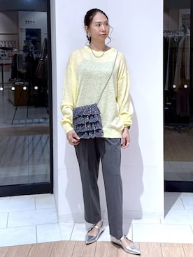 「アイテム（ピアス（両耳用））」を使った、がままきさん（レディース・167cm・30代）の秋コーディネート
