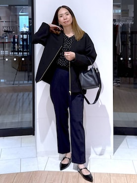 「アイテム（ブルゾン）」を使った、がままきさん（レディース・167cm・30代）の秋コーディネート