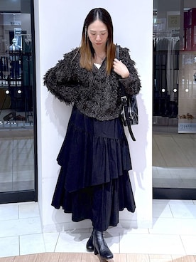 「アイテム（ネックレス）」を使った、がままきさん（レディース・167cm・30代）の秋コーディネート