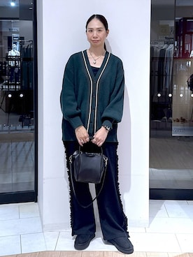 「アイテム（ヘアアクセサリー）」を使った、がままきさん（レディース・167cm）の秋コーディネート