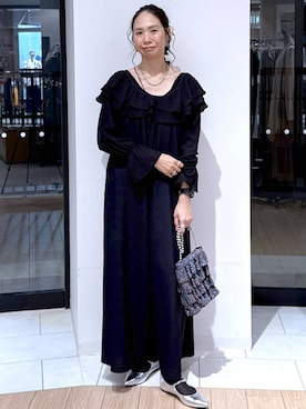 「アイテム（オールインワン・サロペット）」を使った、がままきさん（レディース・167cm）の秋コーディネート