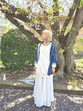 「une nana cool（ウンナナクール）のアイテム」を使った、love blue さん（レディース・158cm）の春コーディネート