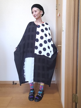 「カオリノモリ」｜「アイテム（ハンチング/ベレー帽）」を使った、love blue さん（レディース・158cm）の夏コーディネート