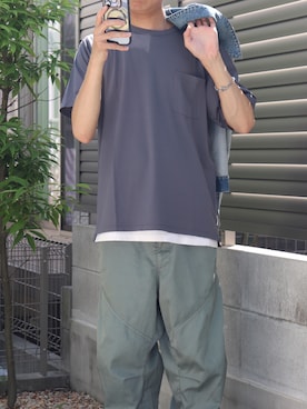 「アイテム（パンツ）」を使った、ウエムラ タクミさん（メンズ・173cm）の夏コーディネート