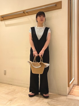 「GEVACO」｜「アイテム（アクセサリー）」を使った、TSUNODAさん（レディース・160cm）の夏コーディネート
