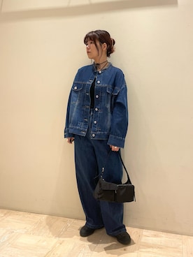 「FREDY&GLOSTER」｜「アイテム（デニムジャケット）」を使った、TSUNODAさん（レディース・160cm）の秋コーディネート