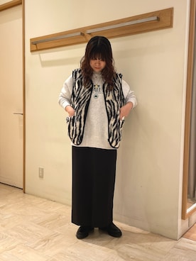 「FREDY&GLOSTER」｜「アイテム（ジャケット/アウター）」を使った、TSUNODAさん（レディース・160cm）の秋コーディネート