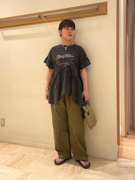 「FREDY&GLOSTER」｜TSUNODAさん（レディース・160cm）の夏コーディネート