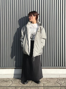 「level7」｜「アイテム（スカート）」を使った、TSUNODAさん（レディース・160cm）の秋コーディネート