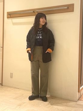 「FREDY&GLOSTER」｜「アイテム（ジャケット/アウター）」を使った、TSUNODAさん（レディース・160cm）の秋コーディネート