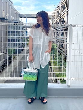 TSUNODAさん（レディース・160cm）の夏コーディネート