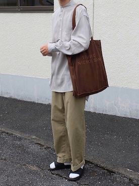 ゆいとさんの「【STUDIO NICHOLSON】 STANDARD TOTE」を使ったコーディネート