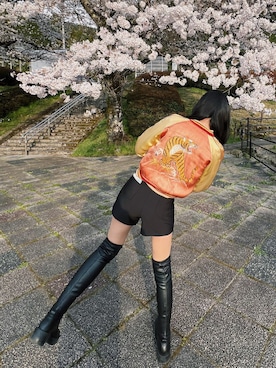 「CHARLES & KEITH（チャールズ & キース）のアイテム」を使った、すしにーとさん（レディース・165cm）の春コーディネート