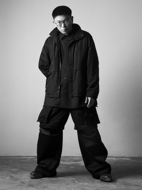 Juun.J カーゴパンツ メンズ JUUN.J コットンカーゴパンツ 44 ブラック