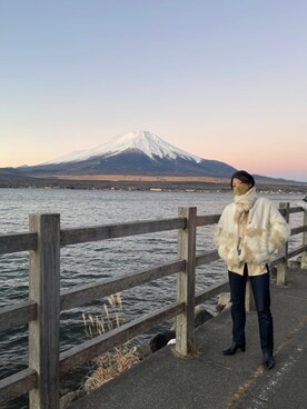 「Honeys（ハニーズ）のアイテム（ファッション雑貨）」を使った、Rieさん（レディース・173cm）の秋コーディネート