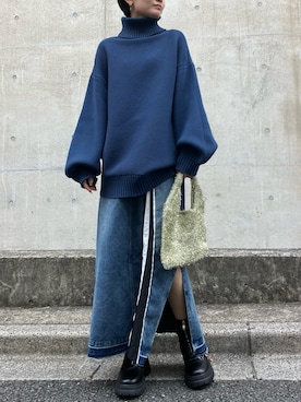 Rihoさん（レディース・154cm）の冬コーディネート