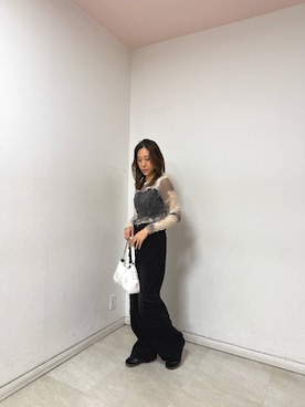 「ANAP（アナップ）のアイテム」を使った、Rihoさん（骨格ナチュラル・レディース・155cm）の春コーディネート