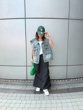 「ANAP（アナップ）のアイテム」を使った、Rihoさん（骨格ナチュラル・レディース・155cm）の春コーディネート