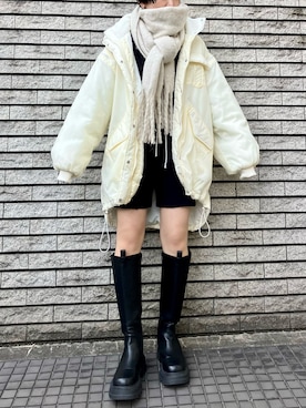 Rihoさん(レディース・154cm)の冬コーディネート