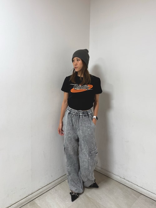 TEAMGEEK ウォッシュ加工 立体ポケットフレアスウェットパンツ TEAMGEEK ウォッシュ加工 立体ポケットフレアスウェットパンツ