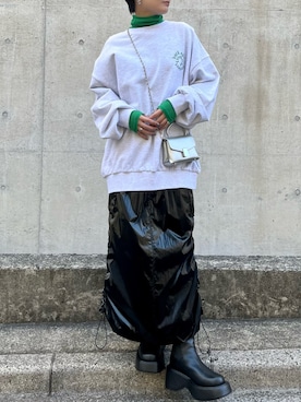 Rihoさん(レディース・154cm)の冬コーディネート