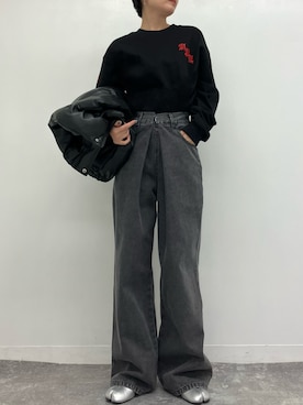 Rihoさん（レディース・154cm）の冬コーディネート
