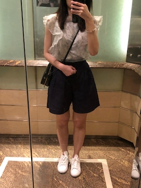「GRL（グレイル）のアイテム（アクセサリー）」を使った、Sisiさん（レディース・157cm）の夏コーディネート