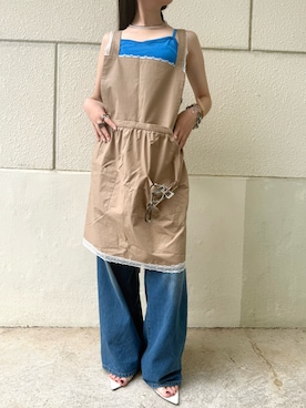 「yae（ヤエ）のアイテム」を使った、yae staffさん（レディース・154cm）の夏コーディネート