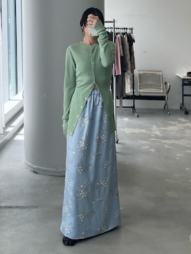 「yae（ヤエ）のアイテム」を使った、yae staffさん（レディース・159cm）の夏コーディネート