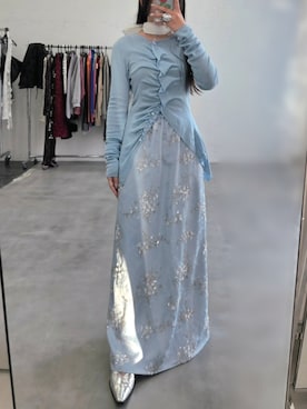 「yae（ヤエ）のアイテム」を使った、yae staffさん（レディース・158cm）の秋コーディネート