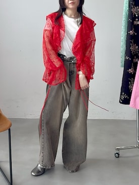 「yae（ヤエ）のアイテム」を使った、yae staffさん（レディース・154cm）の夏コーディネート