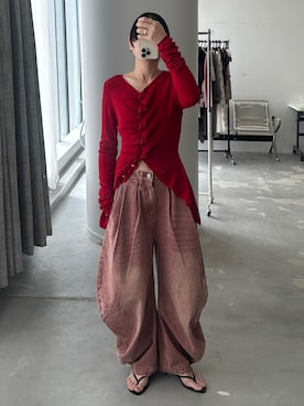 「yae（ヤエ）のアイテム」を使った、yae staffさん（レディース・159cm）の夏コーディネート