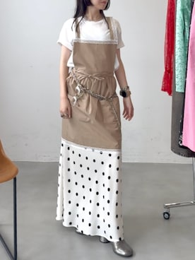 「yae（ヤエ）のアイテム」を使った、yae staffさん（レディース・154cm）の夏コーディネート