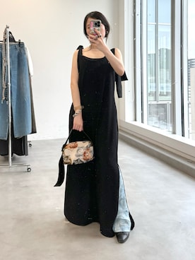 「yae（ヤエ）のアイテム」を使った、yae staffさん（レディース・154cm）の夏コーディネート