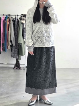 「yae（ヤエ）のアイテム」を使った、yae staffさん（レディース・158cm）の秋コーディネート