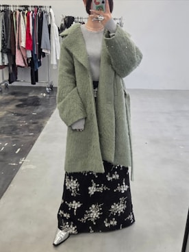 「yae（ヤエ）のアイテム」を使った、yae staffさん（レディース・158cm）の秋コーディネート