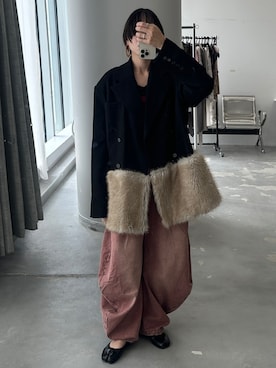 「yae（ヤエ）のアイテム」を使った、yae staffさん（レディース・159cm）の夏コーディネート
