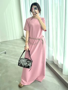 「yae（ヤエ）のアイテム」を使った、yae staffさん（レディース・154cm）の春コーディネート