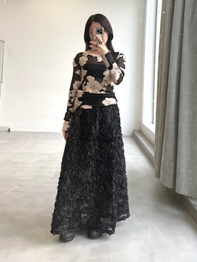 「yae（ヤエ）のアイテム」を使った、yae staffさん（レディース・154cm）の秋コーディネート