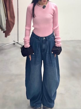 「yae（ヤエ）のアイテム」を使った、yae staffさん（レディース・154cm）の秋コーディネート