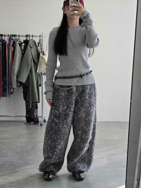 「yae（ヤエ）のアイテム」を使った、yae staffさん（レディース・158cm）の秋コーディネート