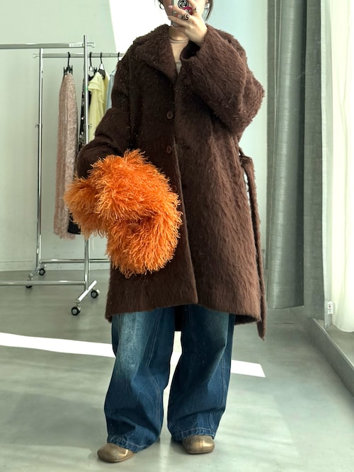 Color shaggy coat / カラーシャギーコート