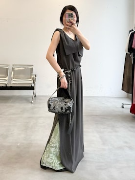 「yae（ヤエ）のアイテム」を使った、yae staffさん（レディース・154cm）の春コーディネート